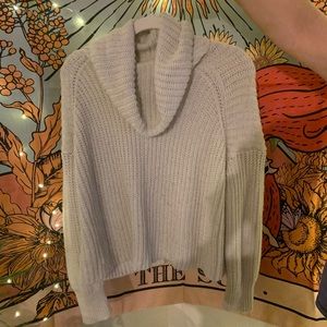 Chunky Beige Turtleneck Sweater